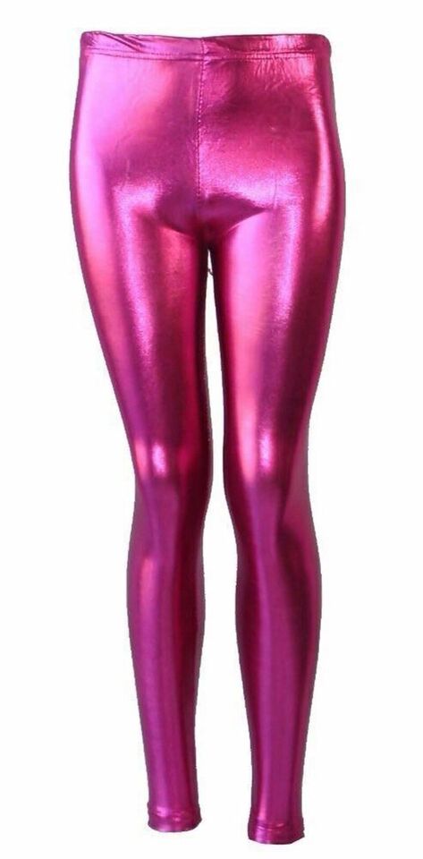 Fashionarie Club Kids Disco Metallic Shiny Pants Leggings