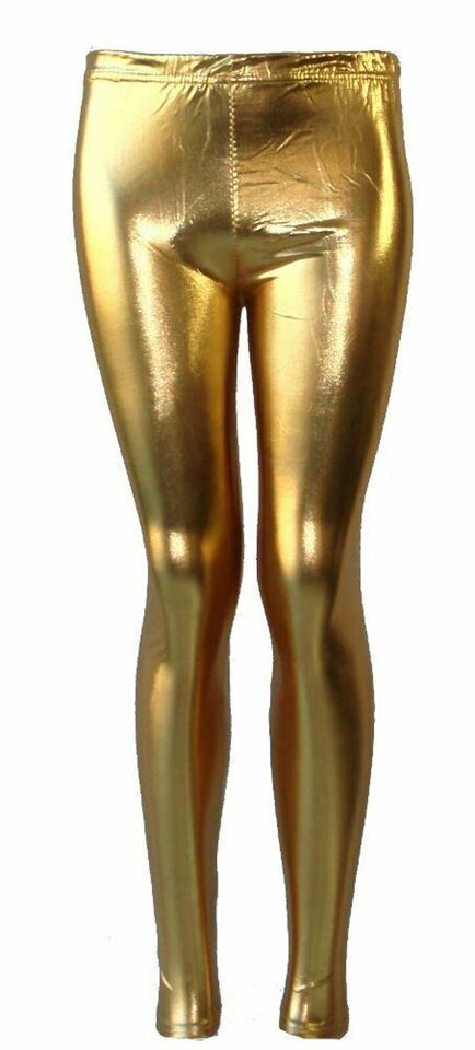 Fashionarie Club Kids Disco Metallic Shiny Pants Leggings