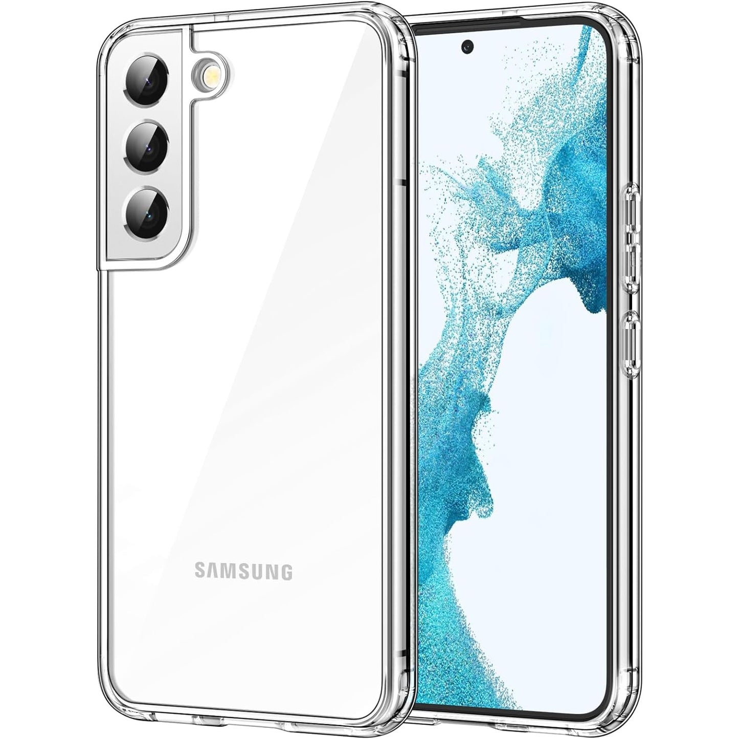 Fashionarie Club Cover Case for Samsungg S20, S21, S22, S23 Plus Ultra Cover Case Soft Silicon Transparent Cover Shockproof Protective Bumper Corners